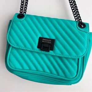 Badgley Mischka Turquoise Quilted Women's Bag